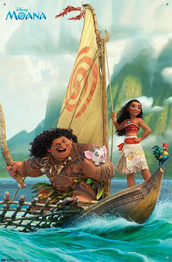 Disney Moana - Group Wall Poster, 22.375" x 34"