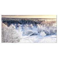 Designart Beautiful Winter Panorama Canvas Wall Art