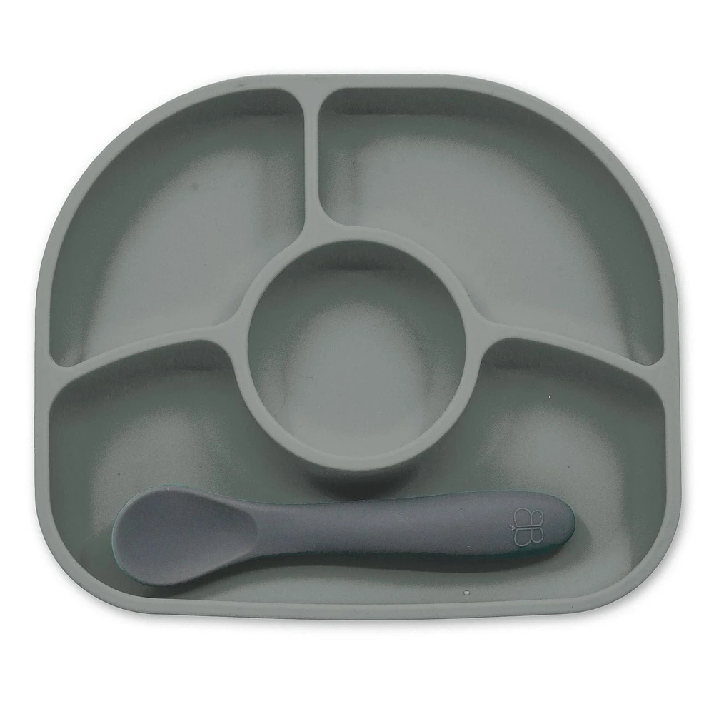 Yümi: Silicone Plate & Spoon Set