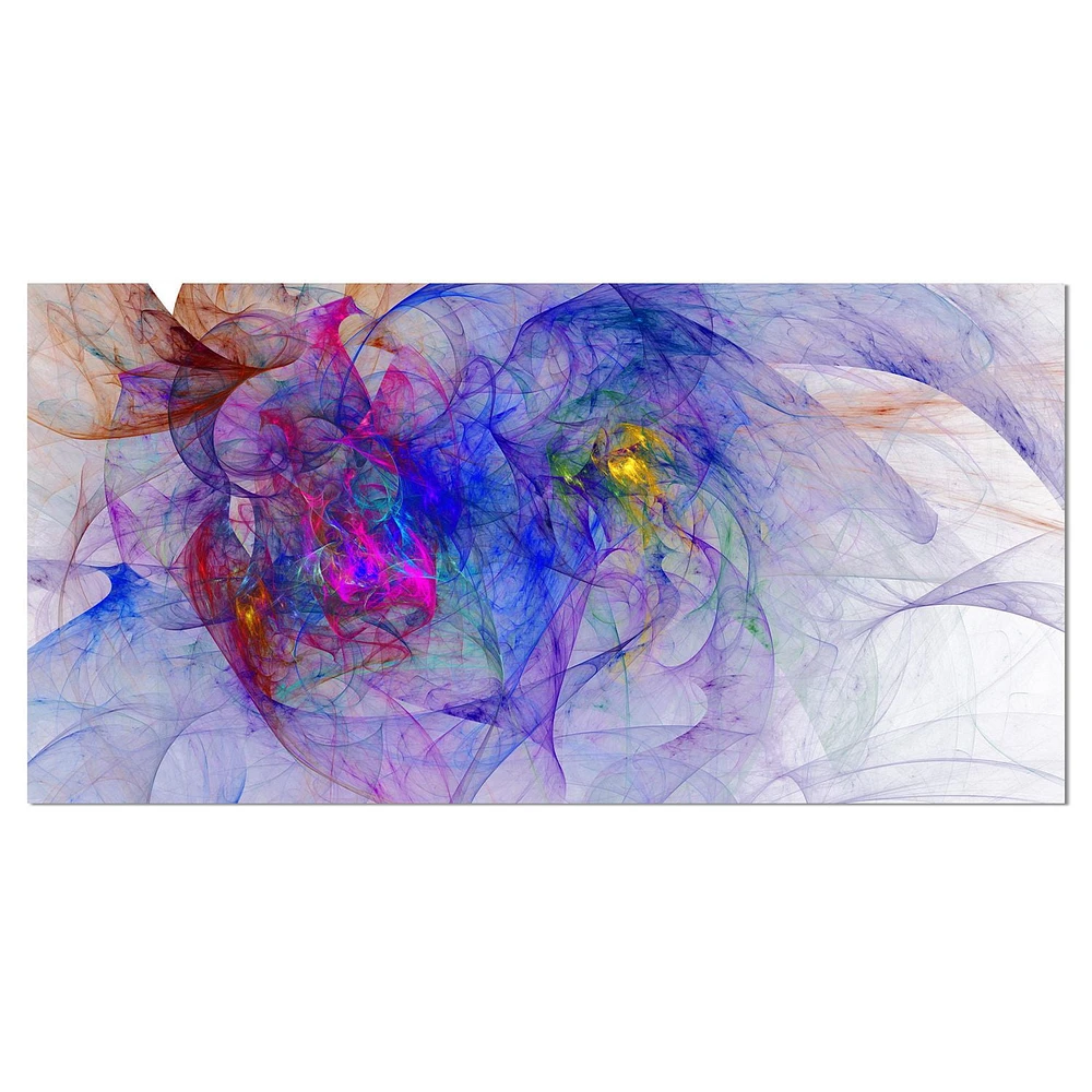 Designart Blue Mystic Psychedelic Texture Canvas Wall Art