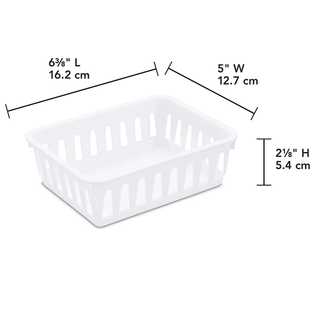 Sterilite White Mini Storage Tray, 1 tray