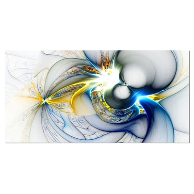 Designart Shining Multi Colored Plasma Canvas Wall Art