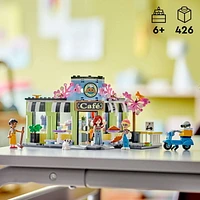 LEGO Friends Heartlake City Café Shop Toy for Kids, Bakery Building Set, Birthday Gift Idea for Girls and Boys Ages 6 Years and Up with 3 Mini Dolls and a Dog Toy Figure, 42618, Includes 426 Pieces, Ages 6+