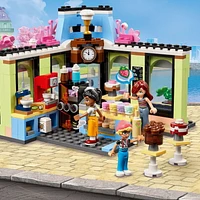 LEGO Friends Heartlake City Café Shop Toy for Kids, Bakery Building Set, Birthday Gift Idea for Girls and Boys Ages 6 Years and Up with 3 Mini Dolls and a Dog Toy Figure, 42618, Includes 426 Pieces, Ages 6+