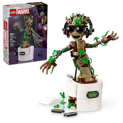 LEGO Marvel Dancing Groot, Birthday Gift for Kids, Guardians of the Galaxy Toy, Buildable Marvel Gift, 76297, Includes 459 Pieces, Ages 10+