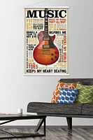 Music Inspires Me Wall Poster, 22.375" x 34"