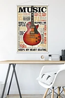 Music Inspires Me Wall Poster, 22.375" x 34"