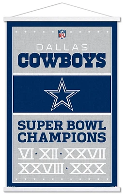 NFL Dallas Cowboys - Champions 13 Wall Poster, 22.375" x 34" Framed