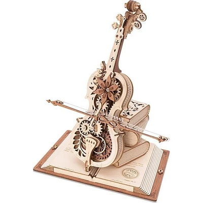 ROKR Magic Cello Mechanical Music Box AMK63 - 3D Puzzle (199 Pieces)