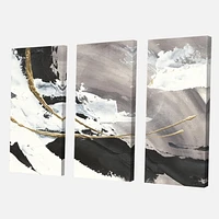 Designart Glam Painted Arcs II Canvas Wall Art