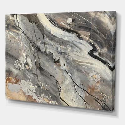 Designart Fire and Ice Minerals II Canvas Wall Art