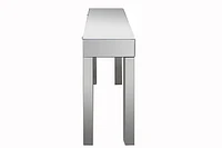 Elegant Mirrored 3-Drawer Console Table with Sophisticated Silver Finish – Chic, functional, entrance table.