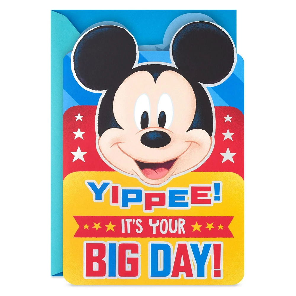 Hallmark Disney Mickey Mouse Birthday Card for Kids