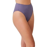 Captiva Flirtt Bas de bikini texturé taille haute pour femme