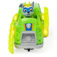 PAW Patrol, Mighty Pups Charged Up Rocky’s Deluxe Vehicle with Lights and Sounds