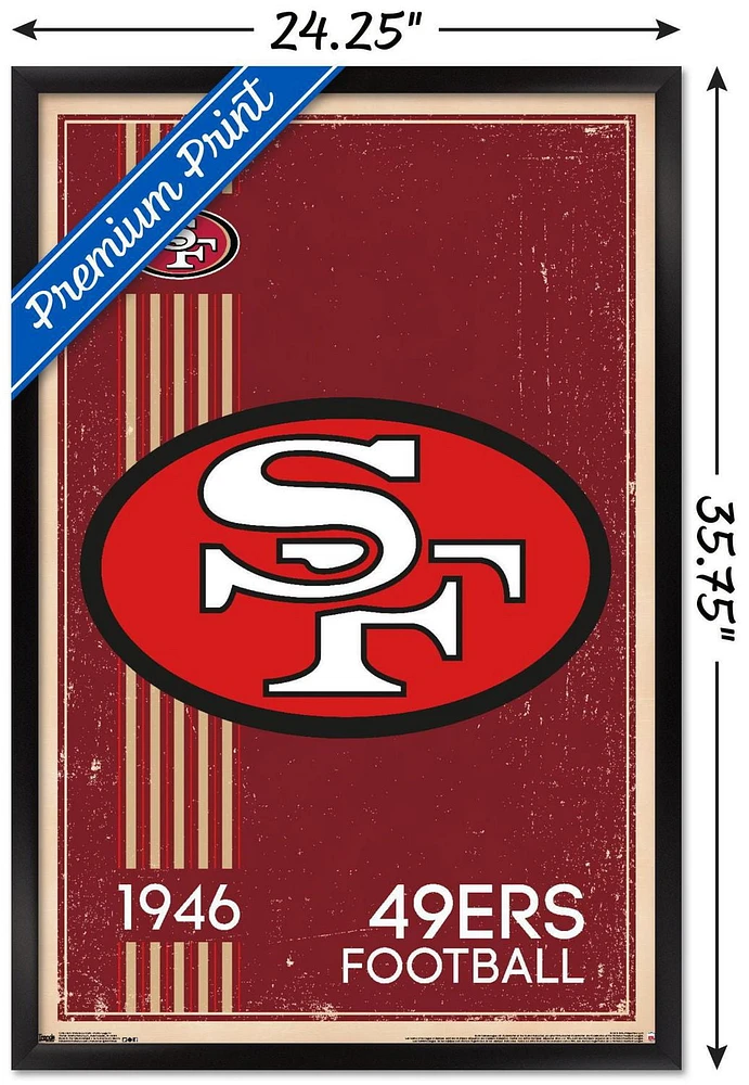 NFL San Francisco 49ers - Retro Logo 14 Wall Poster