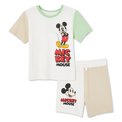 Disney Toddler Boys' Mickey Mouse Short 2-Piece Set, Sizes 2T-5T