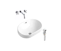 DROP Bath and Kitchen DR091214 Bathroom Vessel Sink Set