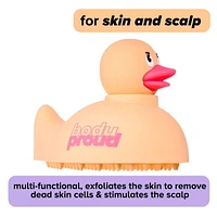 Body Proud - Exfoliating and Cleansing Body & Scalp Duck Brush, 1 pc, Duck Brush