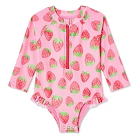 Maillot de bain 1 pièce anti-UV George pour bébés filles