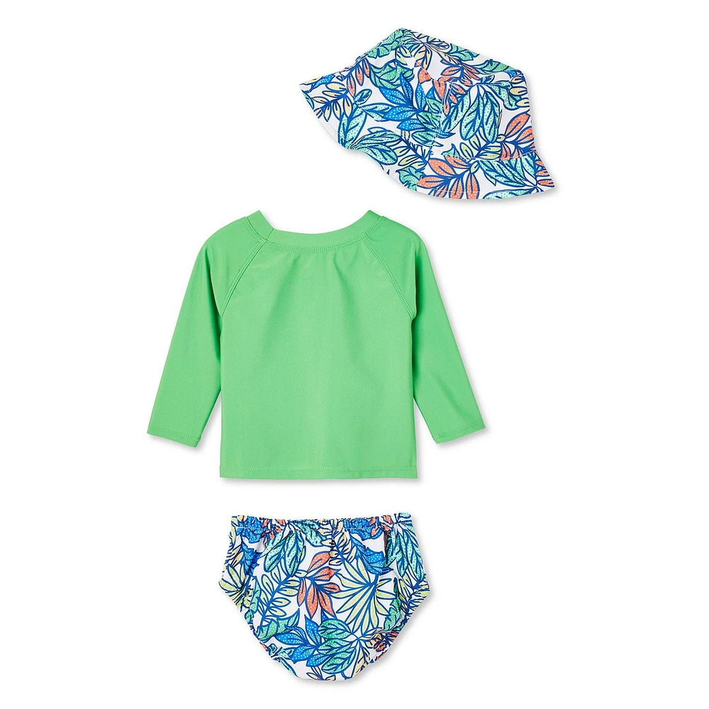 Ensemble 3 pièces avec couche de bain George pour bébés garçons Tailles 0-24 mois