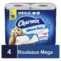 Charmin Ultra Soft Toilet Paper 4 Mega Rolls Per Roll, 4CT