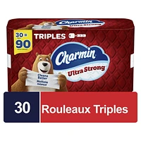 Charmin Ultra Strong Toilet Paper 30 Triple Rolls Per Roll, 30CT