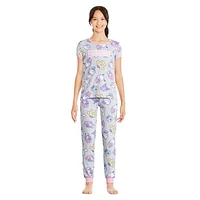 Pyjama 2 pièces Hello Kitty et ses amis pour filles Tailles TP-G