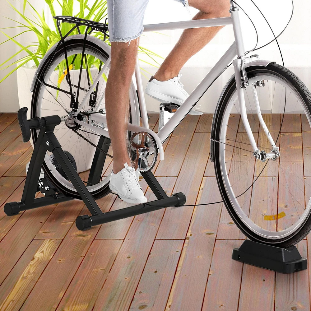 Soozier 5 Level Resistance Indoor Magnetic Bike Bicycle Trainer Stand Black