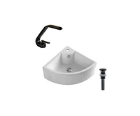 DROP Bath and Kitchen DR091313 Bathroom Vessel Sink Set