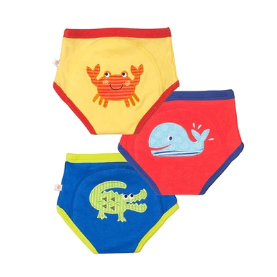 ZOOCCHINI Boys, Girls 3 Piece Organic Cotton Potty Training Pants Set - Toilet Training Underwear