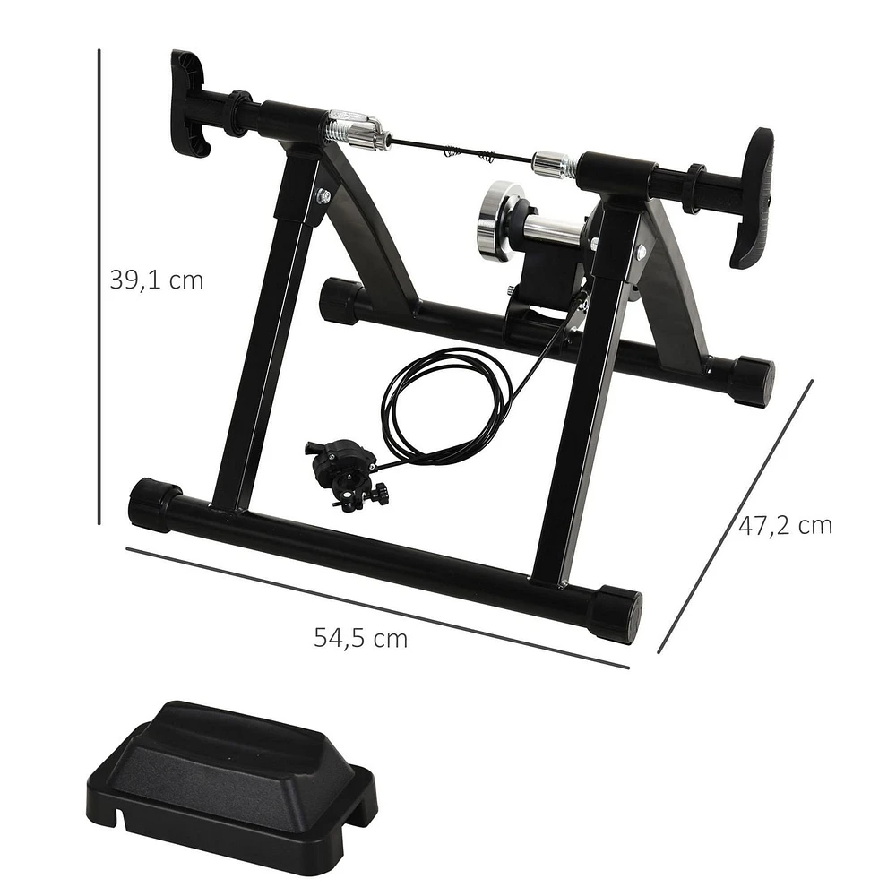 Soozier 5 Level Resistance Indoor Magnetic Bike Bicycle Trainer Stand Black