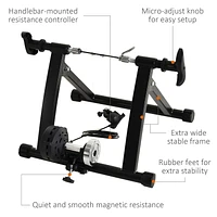 Soozier 5 Level Resistance Indoor Magnetic Bike Bicycle Trainer Stand Black