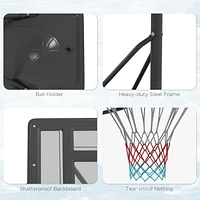 Soozier Portable Basketball Hoop, Poolside or Backyard, for Youth Adults