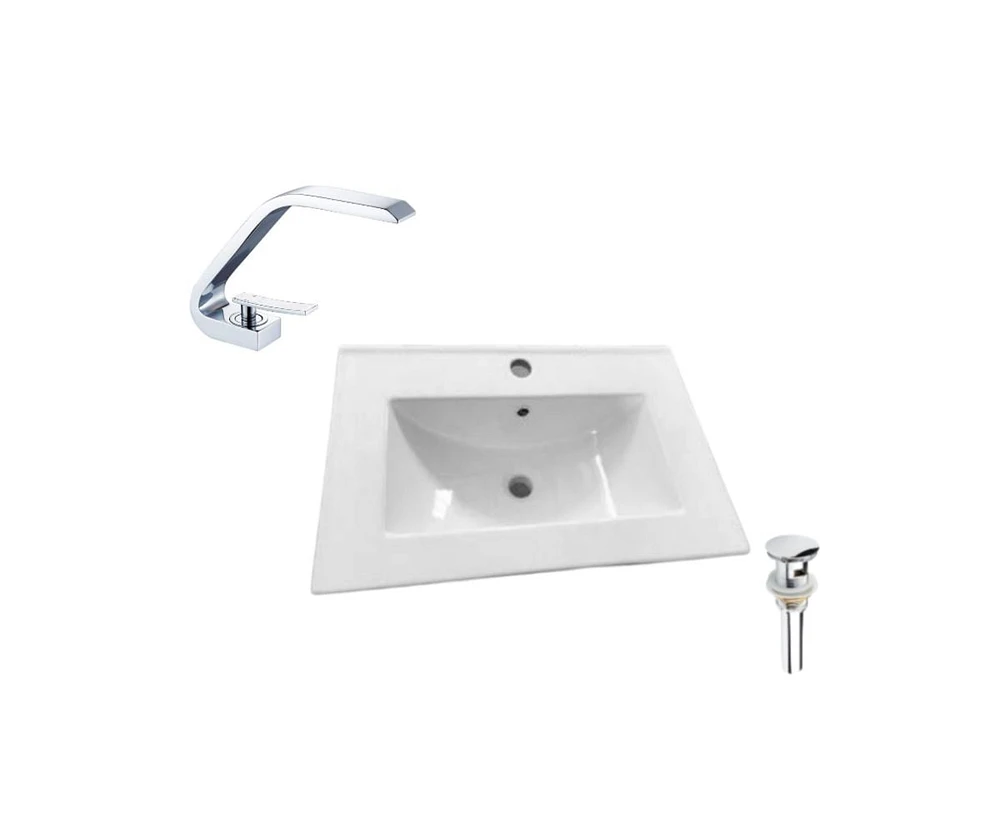 DROP Bath and Kitchen DR091419 Bathroom Vanity Top Set