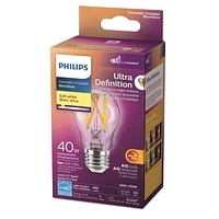 Philips LED Ultra Definition 40W A15 Soft White Glass Clear, PHL LED 40W MED A15