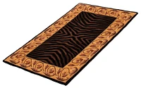 ECARPETGALLERY Elegance Black Rug 3'6" x 5'6"