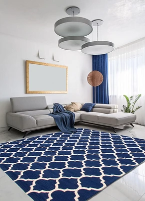 ECARPETGALLERY Timeless Navy Rug 7'7" x 9'4"