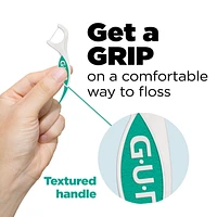 Porte-fil dentaire Soins Professionnels PLUS de GUMᴹᴰ, Menthe 60 Piéces
