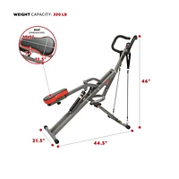 Sunny Health & Fitness Row-N-Ride PRO™ Squat Assist Trainer - SF-A020052