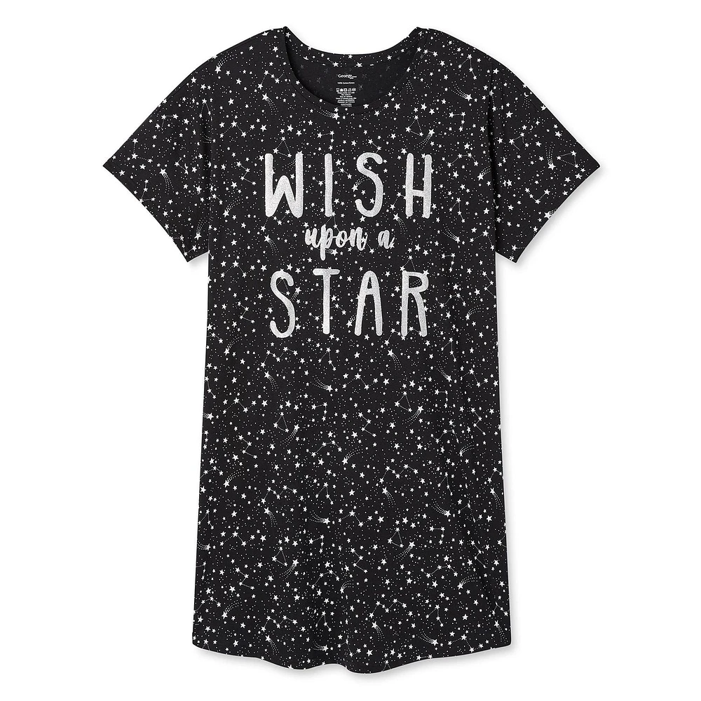 George Plus Women's Crew Neckline Nightshirt
