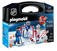 PLAYMOBIL NHL Shootout Carry Case 9177 Play Set, Age 5+, 27 pcs