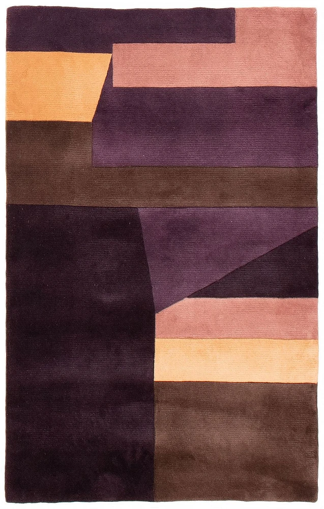 ECARPETGALLERY Elegance Purple Rug 3'5" x 5'7"