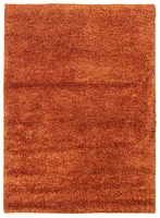 ECARPETGALLERY Metro Plush Burnt Orange Shag 5'0" x 7'0"