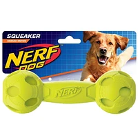 Nerf Squeak Barbell Medium Dog Toy