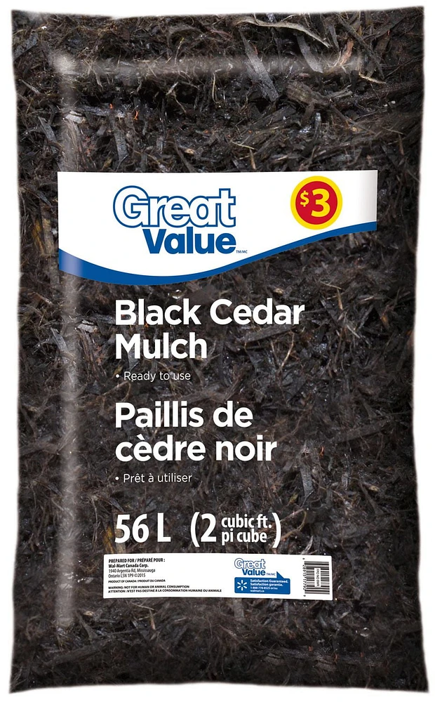 Great Value Black Cedar Mulch