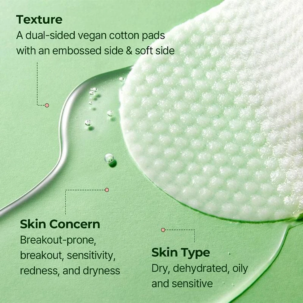 Torriden Tampon tonique Cica équilibré 180 ml / 60 tampons
