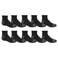 Fruit of the Loom Boys Ankle Quarter Socks -10 Pack - Size 9-2.5