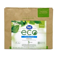 Great Value Leak Resistant Food Waste Bags, 5 bags (32 L, 21.65" x 12.6" x 8.27")