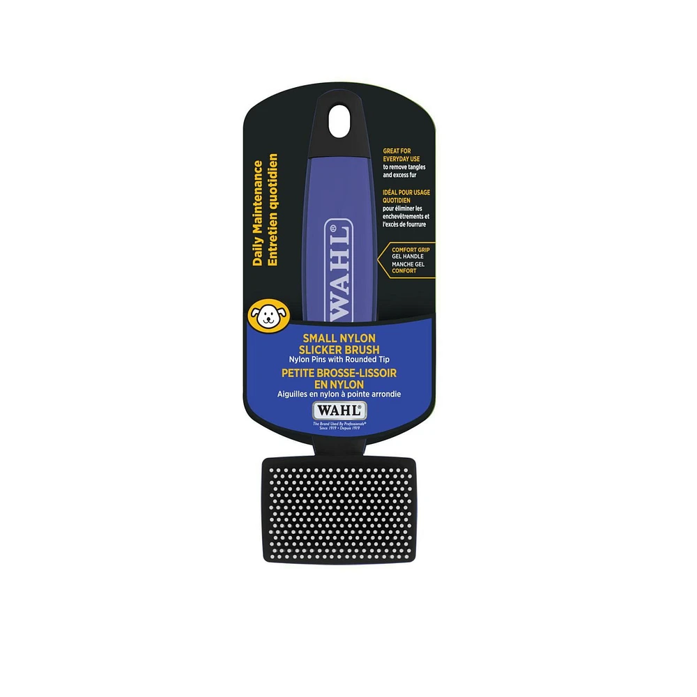 Wahl Dog Nylon Gel Slicker Brush - Small, Removes knots and loose hair